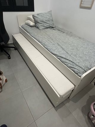 Cama nido IKEA blanca