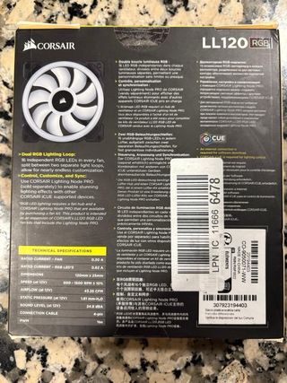 Ventilador Corsair LL120 RGB LED