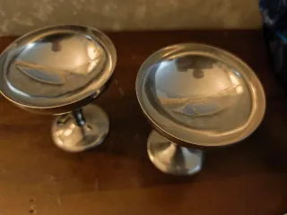 Set 2 Coppette Dessert Acciaio Inox Cutla