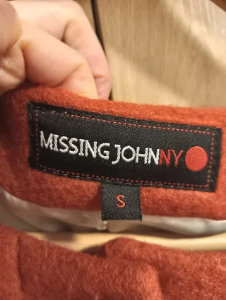Abrigo paño teja MISSING JOHN Talla M