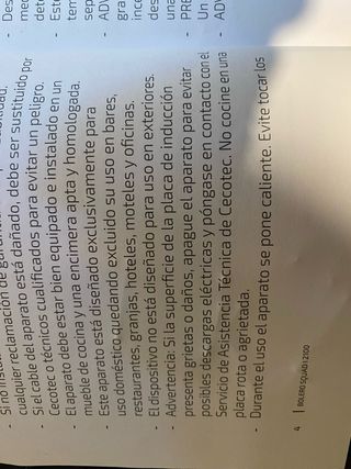 Placa Inducción Bolero Squad 2100 (Rota)