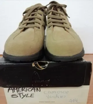 Scarponcini scamosciati American Style beige Tg 44