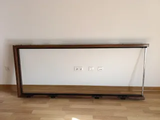 Puerta exterior metálica rústica roble (A REPARAR)