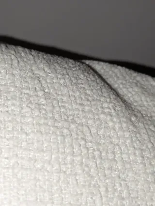 2 cojines chenilla blancos 30x50