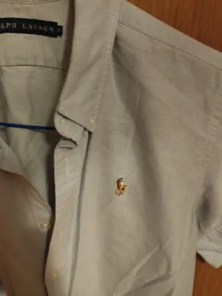 Camisa Ralph Lauren manga corta azul