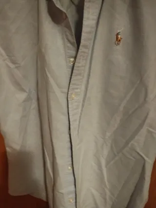 Camisa Ralph Lauren manga corta azul