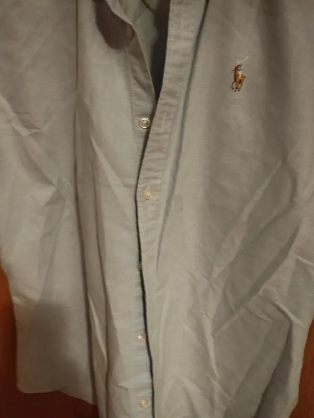 Camisa Ralph Lauren manga corta azul