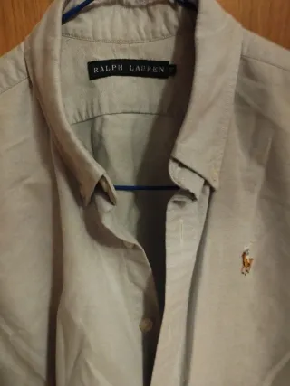 Camisa Ralph Lauren manga corta azul