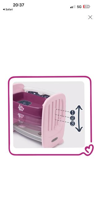 Cuna colecho y cambiador Smoby