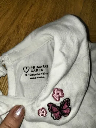 2 Camisetas de manga larga y cuello para niña