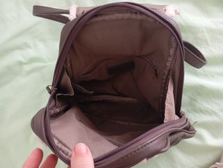 Bolso mochila mujer gris