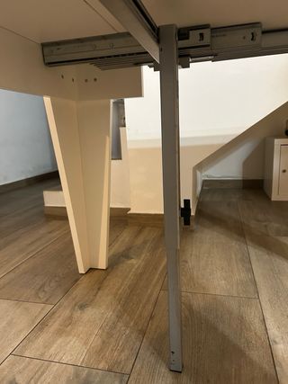 Tavolo consolle allungabile 54-306x90 cm bianco