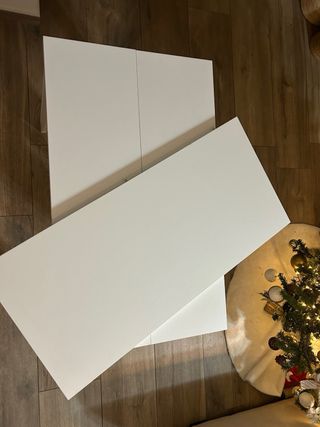 Tavolo consolle allungabile 54-306x90 cm bianco