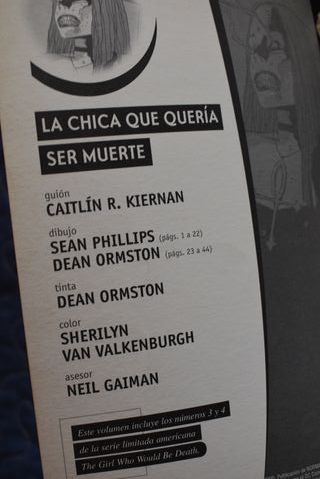 Comic La chica que quería ser muerte Norma N 2