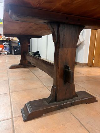 Mesa comedor madera maciza rústica