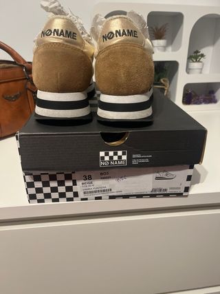 Bambas plataforma NO NAME beige/marrón 38