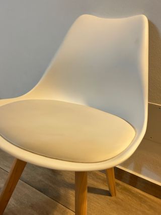 Set 4 Sedie Sala da Pranzo Gambe Legno