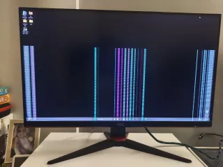 Monitor AOC Negro 27" fallo pantalla