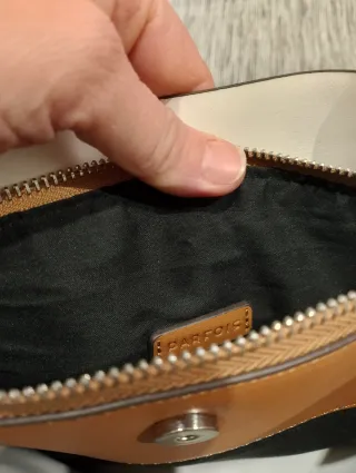 Bolso Parfois blanco y marrón