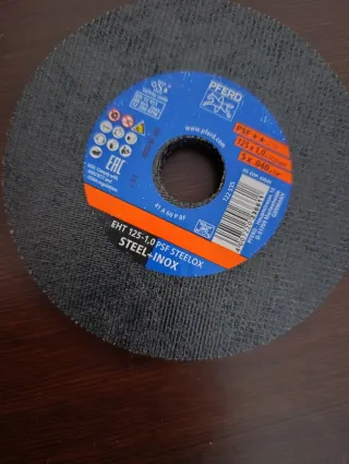 Discos d corte PFERD 125x1,0mm, 125x2,9mm y 125x7