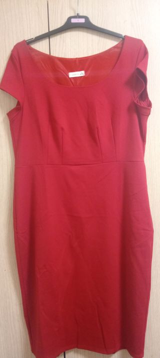 Vestido rojo mujer elegante