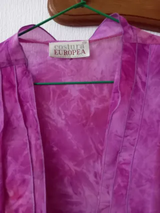 Conjunto falda y chaqueta con top lentejuelas rosa