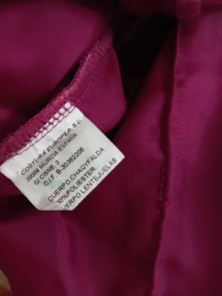 Conjunto falda y chaqueta con top lentejuelas rosa