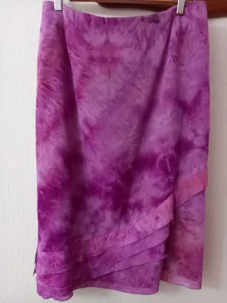 Conjunto falda y chaqueta con top lentejuelas rosa