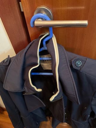 Casaco impermeável azul marinho