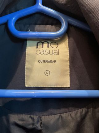 Casaco impermeável azul marinho