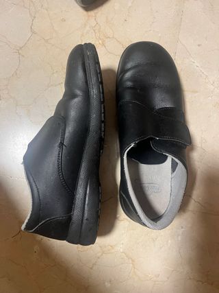 Zapatos Hostelería Negros Velcro