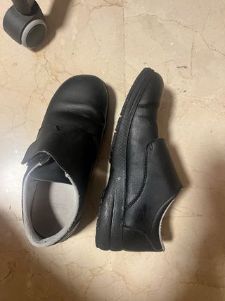 Zapatos Hostelería Negros Velcro