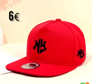 Gorra NY Unisex Ajustable Roja