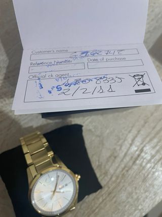 Reloj Calvin Klein Dorado