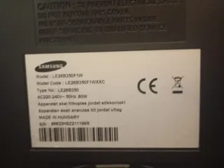 Televisor Samsung Negro y Azul