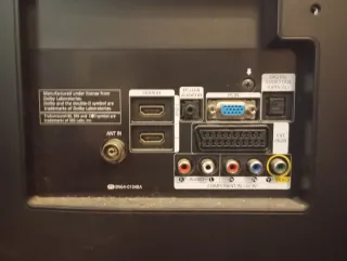 Televisor Samsung Negro y Azul