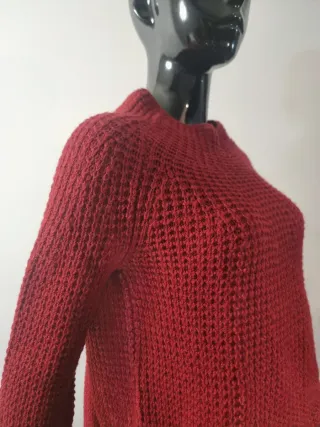 Maglione Weekend Max Mara pura Lana Rosso bordeaux