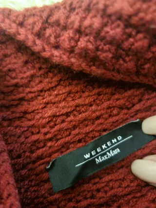 Maglione Weekend Max Mara pura Lana Rosso bordeaux
