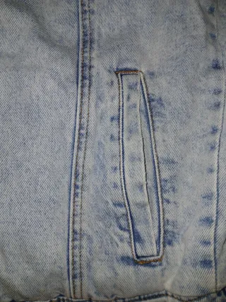 Chaqueta de hombre vaquera con forro de borrego