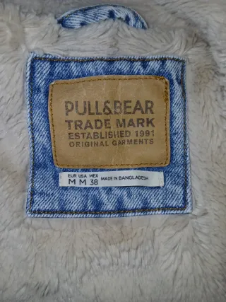 Chaqueta de hombre vaquera con forro de borrego