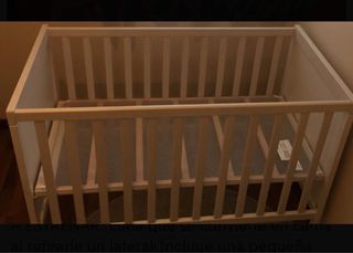 Cuna convertible en cama