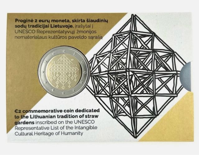 Coincard 2 euro Lituania 2024 Sodai