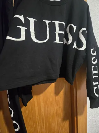 Conjunto Guess Negro Chandal