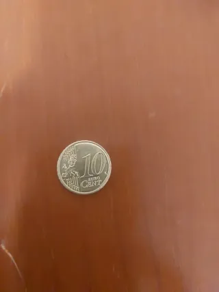 Moeda 10 cêntimos 2024 Rara