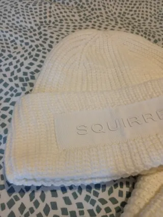 Conjunto Gorro y Bufanda SQUIRREL Blanco