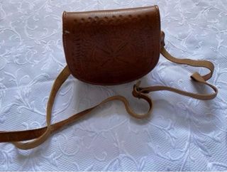 Bolso de piel auténtica con diseño