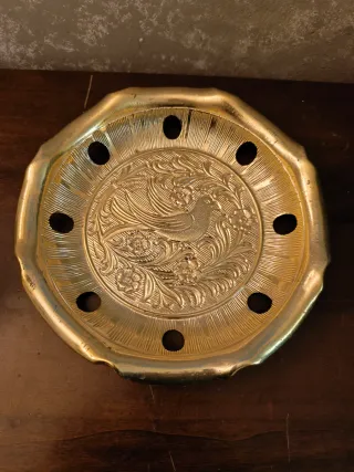 Brocca e piatto vintage oro