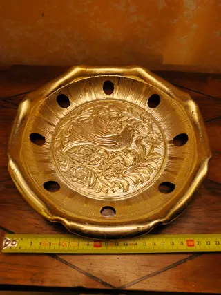 Brocca e piatto vintage oro