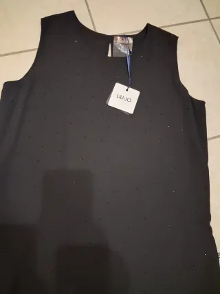 Abito Liu Jo donna nero con strass
