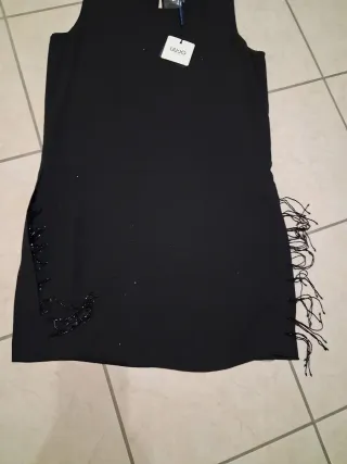 Abito Liu Jo donna nero con strass